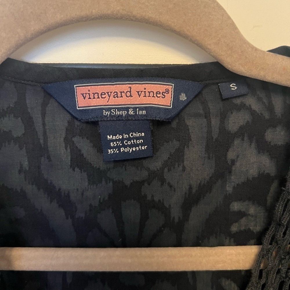 Vineyard Vines Bathing Suit Coverup Navy Blue Size Small - Picture 4 of 4